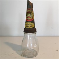 Original pint oil bottle & Castrol  tin top