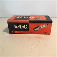 KLG spark plug tin