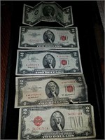Red Seal $2 bill collection
