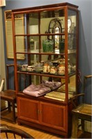 PAIR OF CHINESE HARDWOOD DISPLAY CABINETS