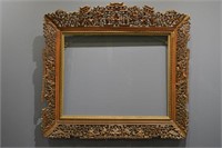 19TH C CHINESE CARVED WOOD FRAME