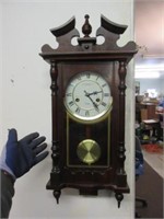 "kassel" 31-day pendulum wall clock (vint-modern)