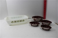 Football Serving Dishes and Casserole Dish