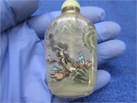 old opium bottle (reverse painted)