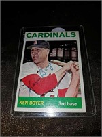 1964 signed Ken Boyer Topps baseball card