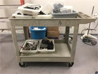 RUBBERMAID PLASTIC ROLLING CART