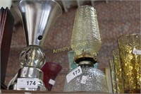SORENO PRESSED GLASS OIL LAMP