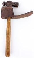Antique Cast Iron Railroad Tools Hammer & Adze