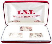 Coin 3 Ounce Silver Bar Set Nixon Trials & Trib.