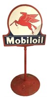 Mobil Oil D/S Porcelain Lollipop Sign
