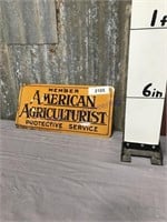 American Agriculturist metal sign