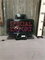 Special Export lighted beer light