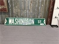 Washington St. metal sign
