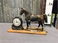 Horse and clock