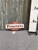 Firestone metal sign