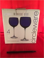 Circleware Midnight Blue Wine Glass