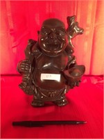 Red Resin Lucky Buddha Statue