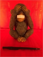 Monkey Can't See Figurines 7"