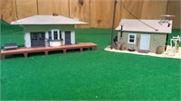 HO Scale Miniature farm houses.