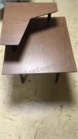 Mid century homemade end table, Cover is contact