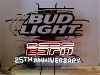 BUD LIGHT ESPN 25TH ANNV NEON