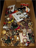 Large collection of assorted costume earrings
