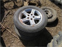 2-225R/60/R16 TIRES AND RIMS