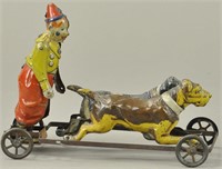 TIPPCO CLOWN ON DOG CART