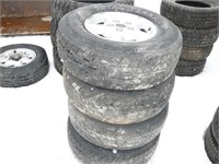4 Motomaster Tires on GM Aluminum Rims