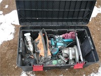 Tote: Assorted Electric Contractor Tools