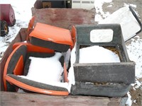 Skid Lot of Assorted Tractor Seats