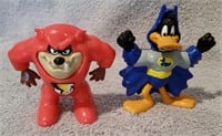 Tasmanian Devil & Daffy Duck  Plastic Figurines