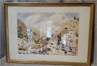 Watercolor Signed by Artist Mila Laufer