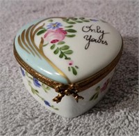 Limoges France Peint Main Only Your Heart Box