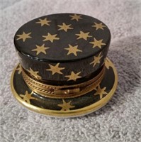 France Peint Main Rochard Magic Hat Trinket Box