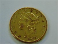 (1) 1893-S $20 GOLD Liberty Head double eagle