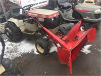 Work Horse GT 1848 with Snow Blower