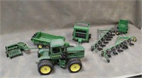 Assorted John Deere Implements & Tractor