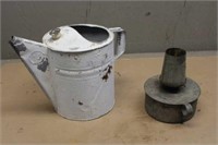 Vintage Kerosene Lamp & Watering Can