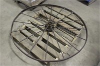 Vintage Wagon Wheel, Approx 54"