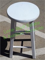 White Wooden Stool