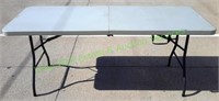 Samsonite 6 Foot Gray Folding Table