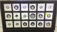 TRAY LOT OF COINAGE, MERCURY DIMES & MORE