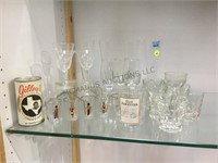 COLLECTION OF COCKTAIL & SHOT GLASSES