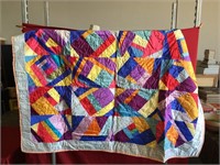 Vintage Very Colorful Quilt
