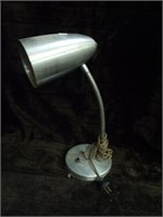 MID CENTURY BRUSHED STEEL DESK LAMP