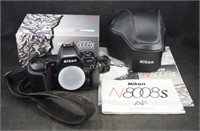 Nikon N 8008 S A F  Camera W Case