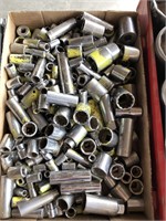 Assorted sockets, 1/4 and 3/8 inch drive