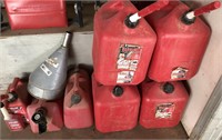 7pc Gas Can, funnel, fuel stabilizer
