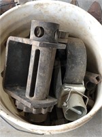 Bucket of parts, caster wheel